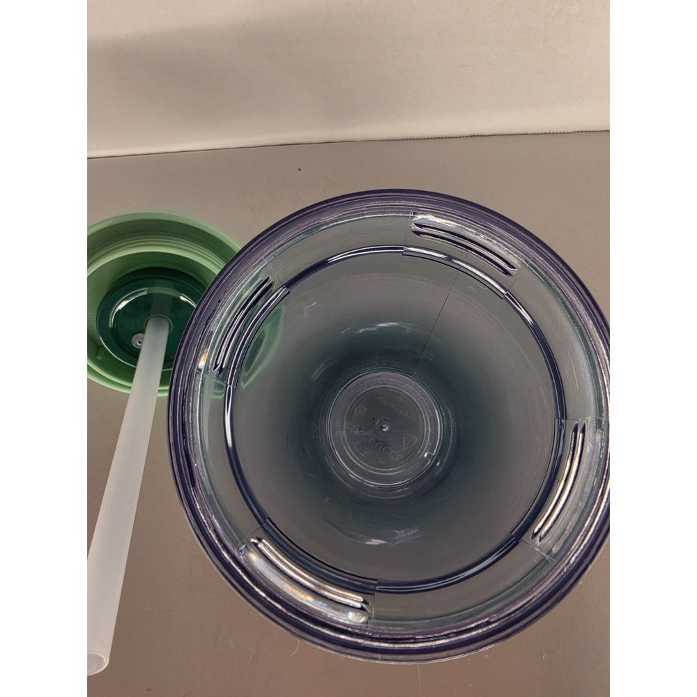 Starbucks 2025 Green Ombre Cold Cup Tumbler 16 oz 473 mL Lid Straw Carry Loop - Picture 8 of 9